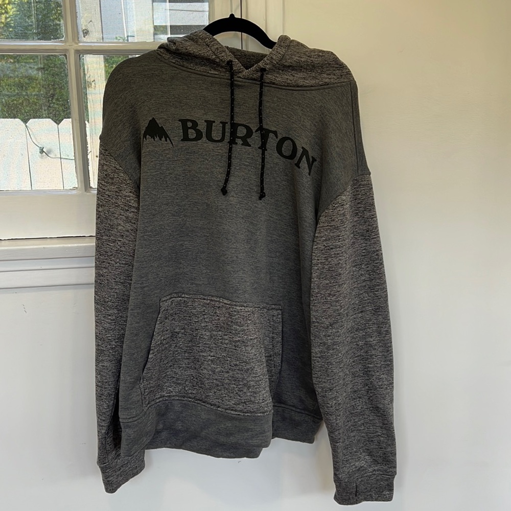Gray Burton Snowboarding Hoodie, men’s size L